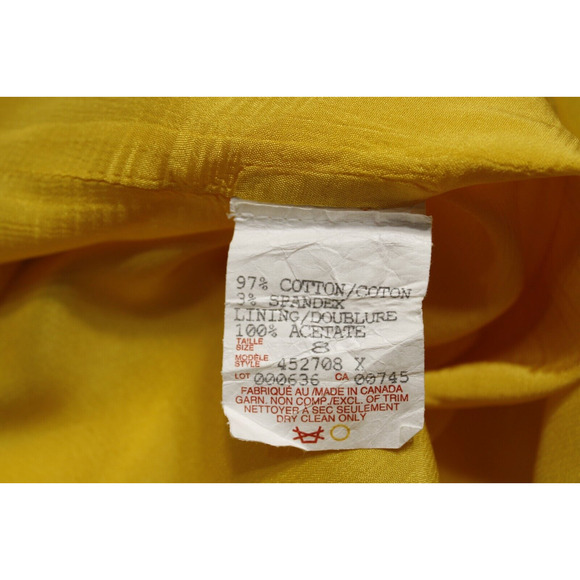 Citrine A Line Skirt Bright Multicolor Block Women 8 Knee Length Maximalist - Picture 9 of 9